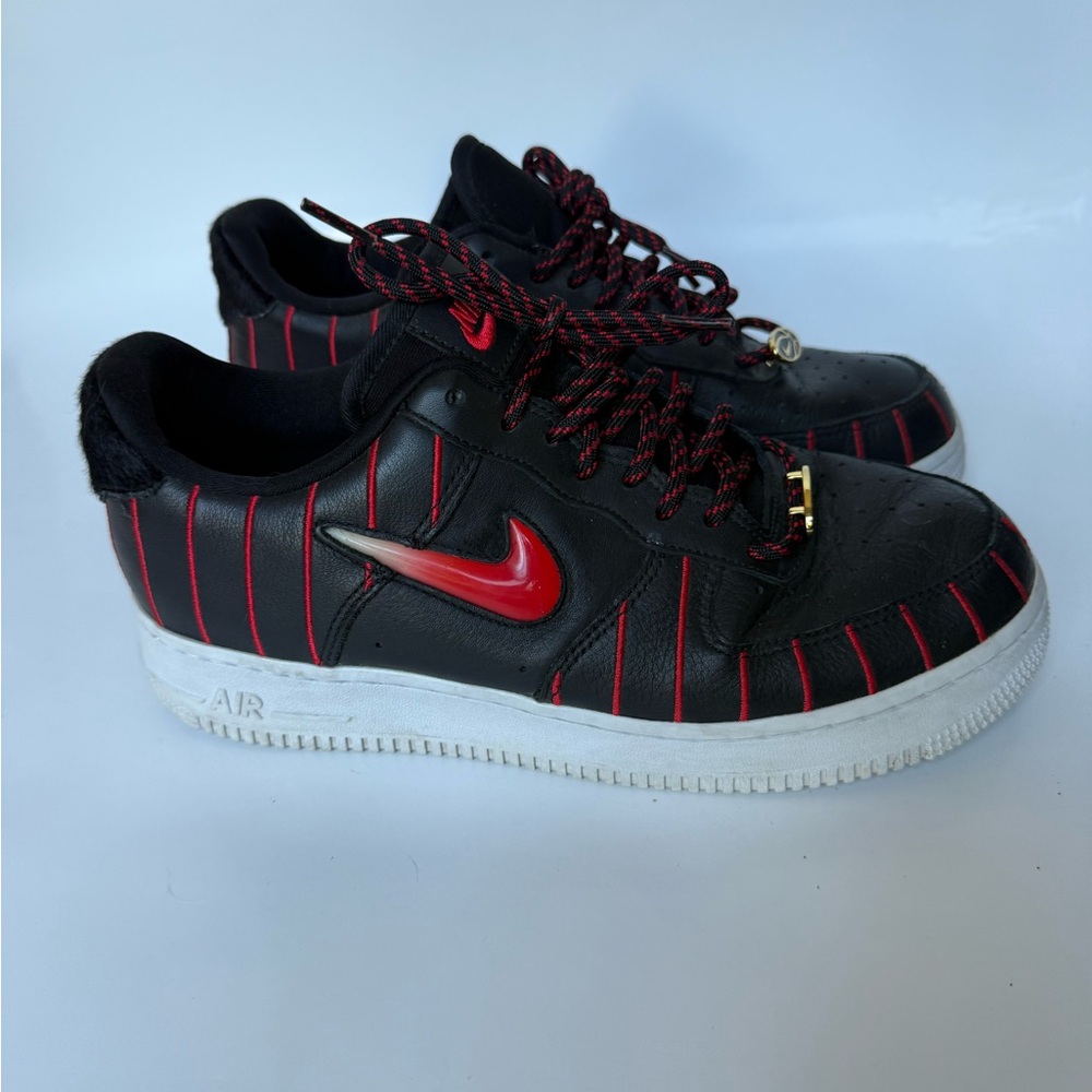 Nike Air Force 1 Jewel QS CHICAGO ALLSTAR Pinstripe Black Red Women's size 9 - Picture 4 of 14